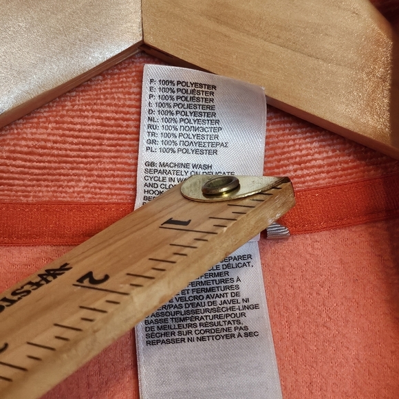 The North Face Glacier 1/4 Zip Fleece Pullover Wmns Medium Tropical Coral #A7YP - Picture 9 of 11